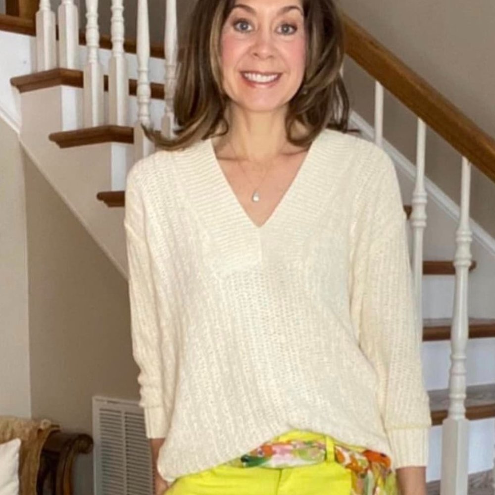 CAbi 6233 Croquet Pullover Spring 2023 Small EUC